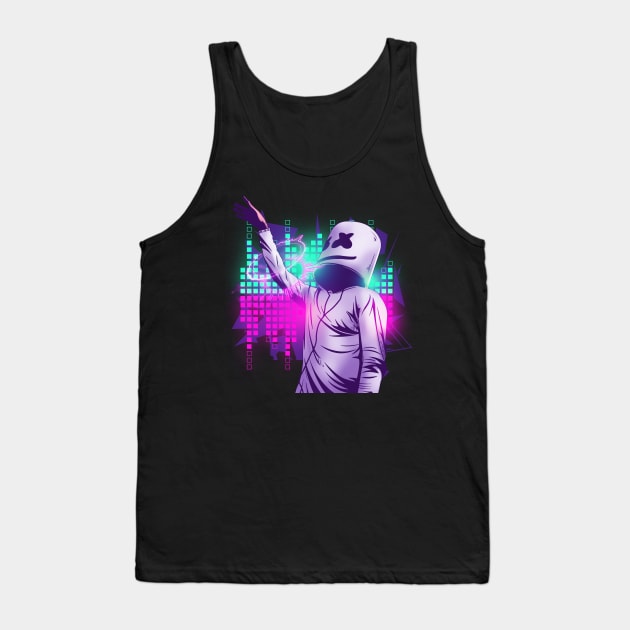 Marshmello Electro party 21 Tank Top by DenielHast